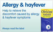 Allergy & hayfever: Help to relieve the discomfort caused by allergy & hayfever symptoms